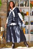 Paloma Tela Bubble Skirt Navy